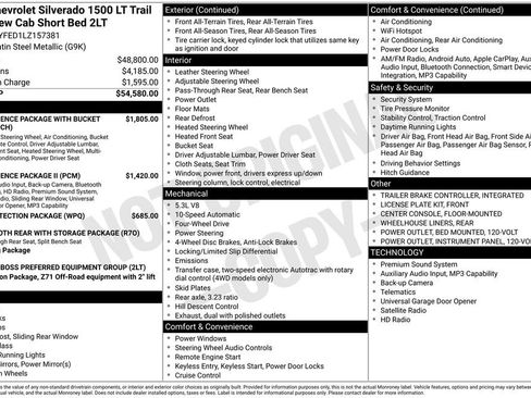 Used 2020 Chevrolet Silverado 1500 LT Trail Boss AWD/4WD image 11
