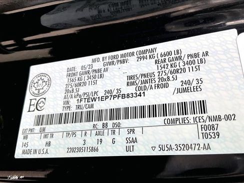 Used 2023 Ford F150 Lariat w/ Equipment Group 502A High image 20