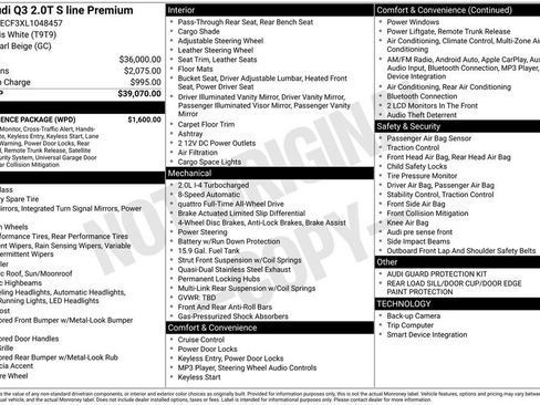 Used 2020 Audi Q3 2.0T Premium w/ Convenience Package image 31