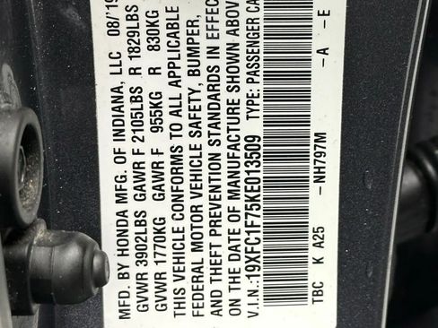 Used 2019 Honda Civic EX-L image 46