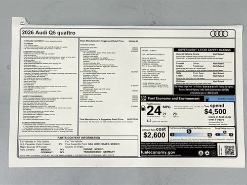 Used 2026 Audi Q5 Premium Plus w/ Premium Plus AWD/4WD image 9