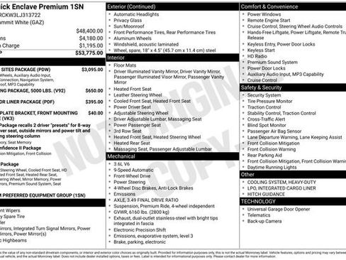 Used 2020 Buick Enclave Premium w/ Sun and Sites Package image 17