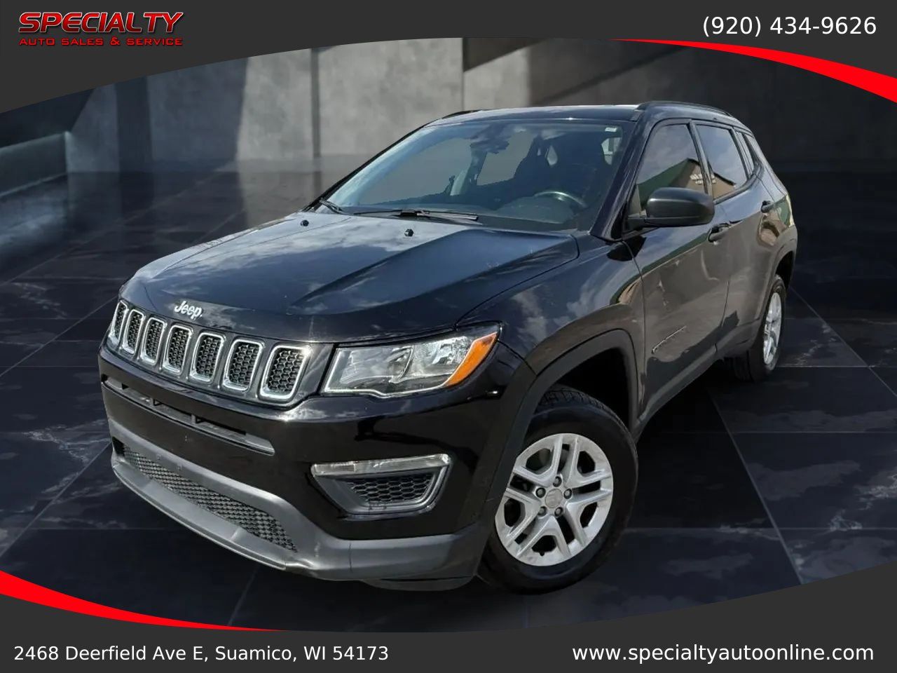 Used 2018 Jeep Compass Sport w/ Cold Weather Group AWD/4WD image 1