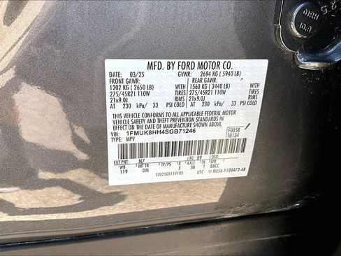 Certified 2025 Ford Explorer Platinum w/ LUX Leather Package AWD/4WD image 36