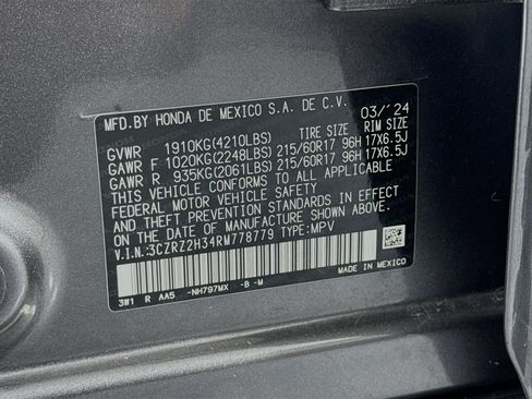 Certified 2024 Honda HR-V LX image 29
