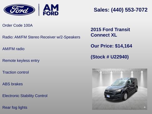 Used 2015 Ford Transit Connect XL FWD image 6