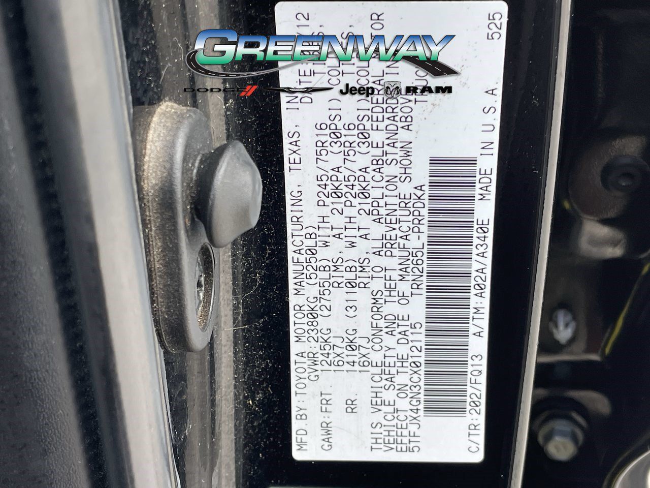 Used 2012 Toyota Tacoma PreRunner w/ SR5 Pkg RWD image 31