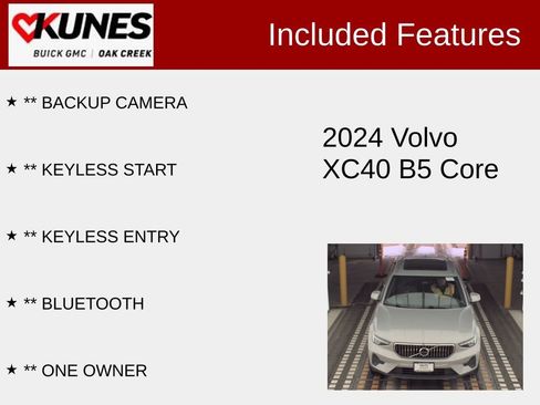 Used 2024 Volvo XC40 B5 Core image 2