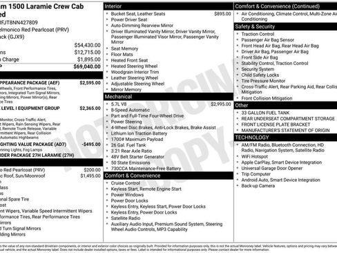 Used 2022 RAM 1500 Laramie w/ Sport Appearance Package AWD/4WD image 3