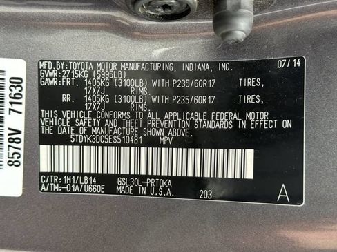 Used 2014 Toyota Sienna XLE FWD image 35