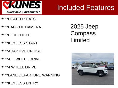 Used 2025 Jeep Compass Limited AWD/4WD image 2