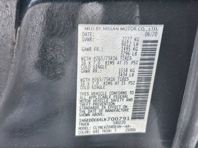 Used 2020 Nissan Frontier PRO-4X w/ Pro-4x Utility Package AWD/4WD image 32
