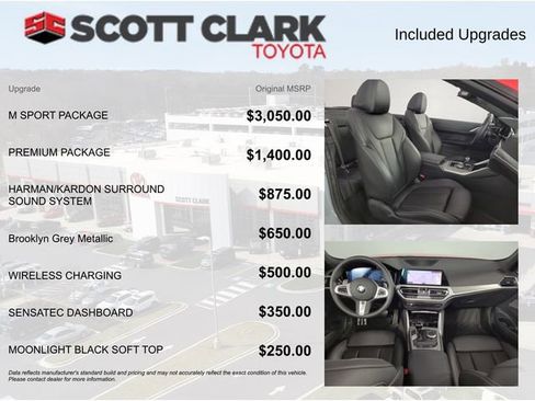 Used 2023 BMW 430i xDrive Convertible w/ M Sport Package AWD/4WD image 4