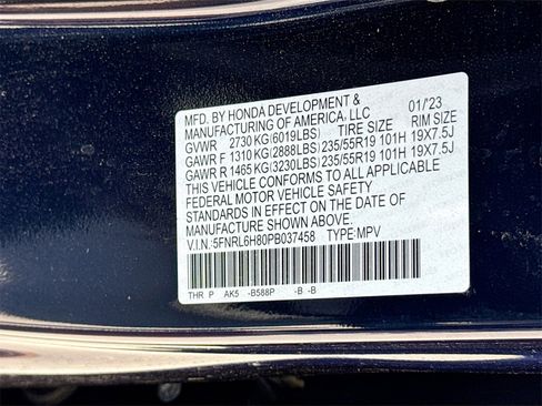 Used 2023 Honda Odyssey Touring image 35