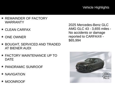 Used 2025 Mercedes-Benz GLC 43 AMG 4MATIC Coupe image 8