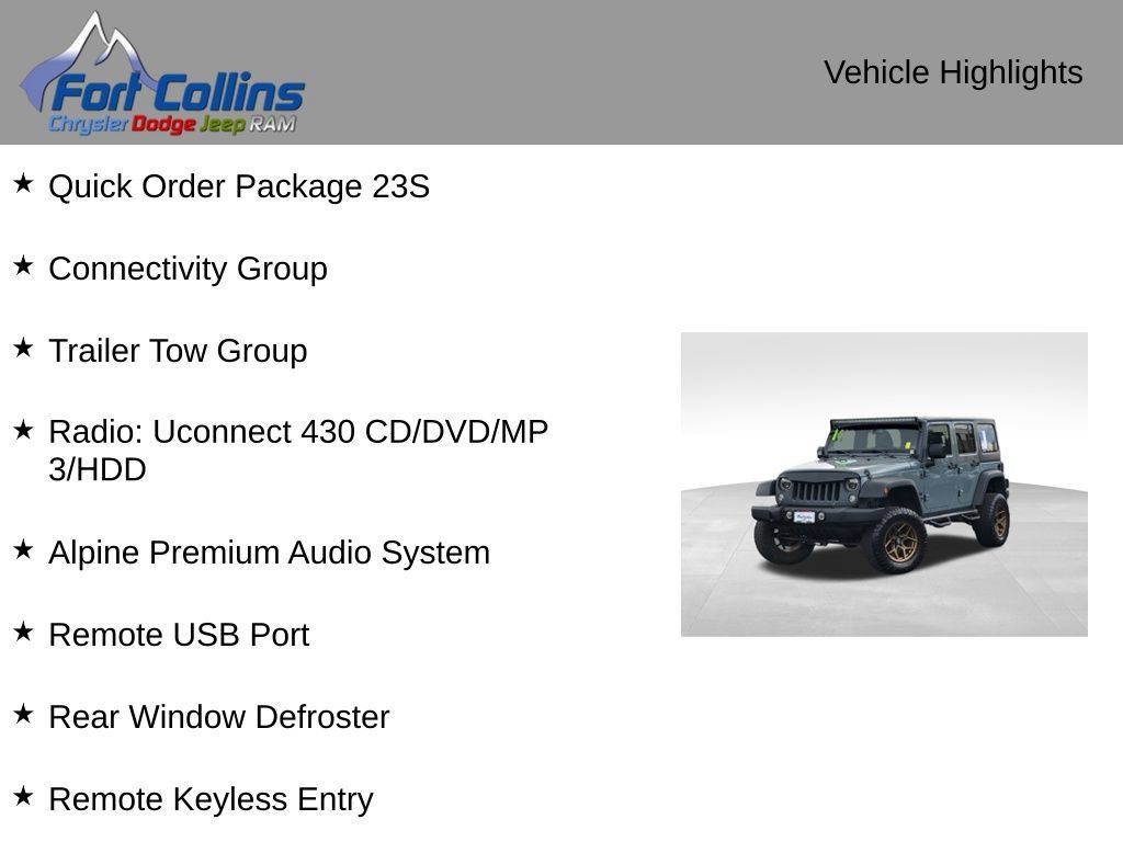 Used 2014 Jeep Wrangler Unlimited Sport w/ Quick Order Package 23S AWD/4WD image 4