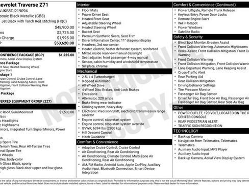 New 2026 Chevrolet Traverse Z71 w/ Driver Confidence Package image 5