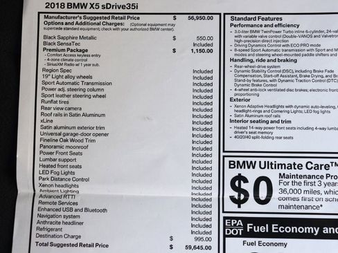 Used 2018 BMW X5 sDrive35i image 90