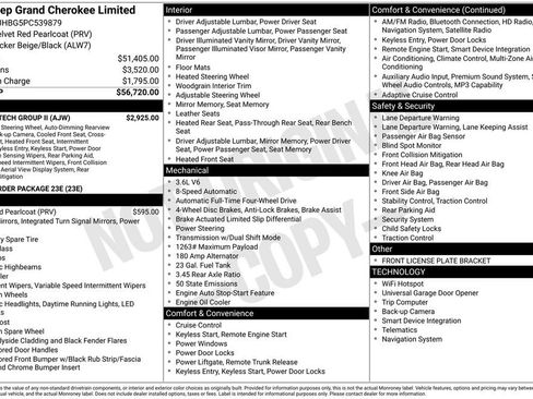 Used 2023 Jeep Grand Cherokee Limited w/ Luxury Tech Group II AWD/4WD image 40