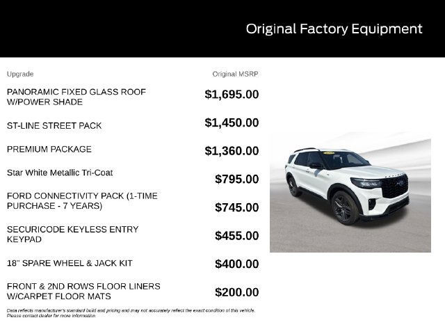New 2026 Ford Explorer ST-Line w/ ST-Line Street Pack AWD/4WD image 9