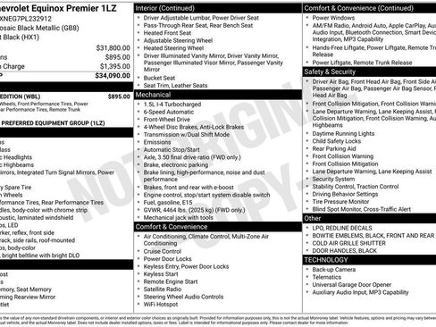 Certified 2023 Chevrolet Equinox Premier w/ Redline Edition image 1