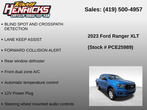 Used 2023 Ford Ranger XLT w/ Trailer Tow Package AWD/4WD image 23