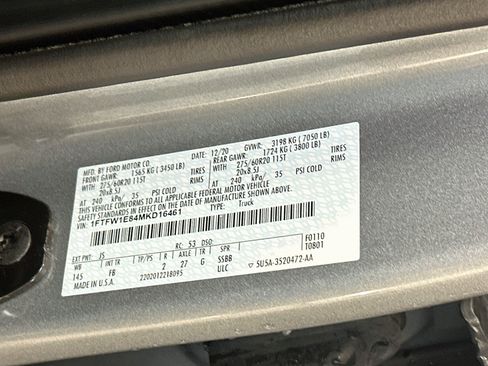 Used 2021 Ford F150 XLT w/ Equipment Group 302A High AWD/4WD image 12