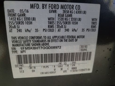 Used 2016 Ford Explorer Platinum image 33