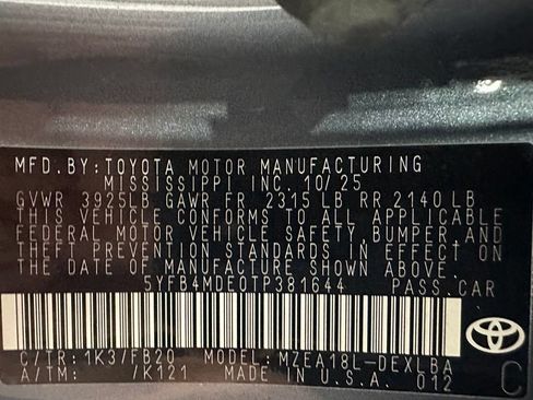Used 2026 Toyota Corolla LE FWD image 11