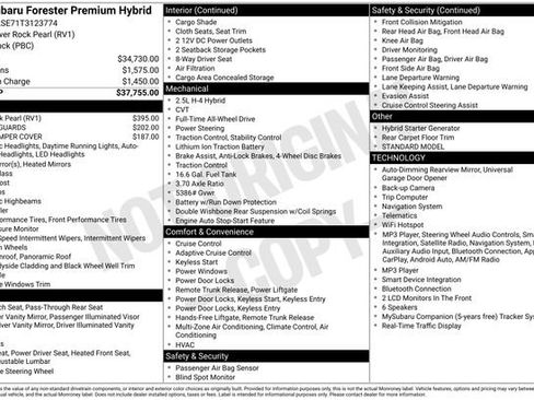 New 2026 Subaru Forester Premium AWD/4WD image 36