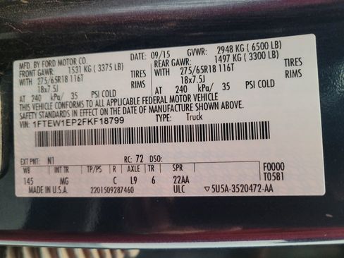 Used 2015 Ford F150 XLT w/ Equipment Group 301A Mid image 33