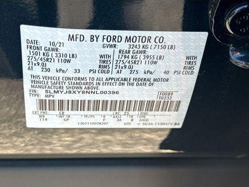 Certified 2022 Lincoln Aviator Grand Touring w/ Equipment Group 301A image 35