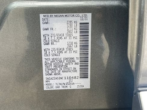 Used 2022 Nissan Murano S AWD/4WD image 30