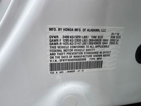 Used 2019 Honda Passport Elite image 33