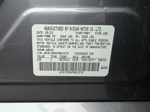 Used 2023 INFINITI Q50 Luxe w/ Cargo Package AWD/4WD image 14