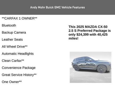 Used 2025 MAZDA CX-50 AWD 2.5 S w/ Preferred Package image 4