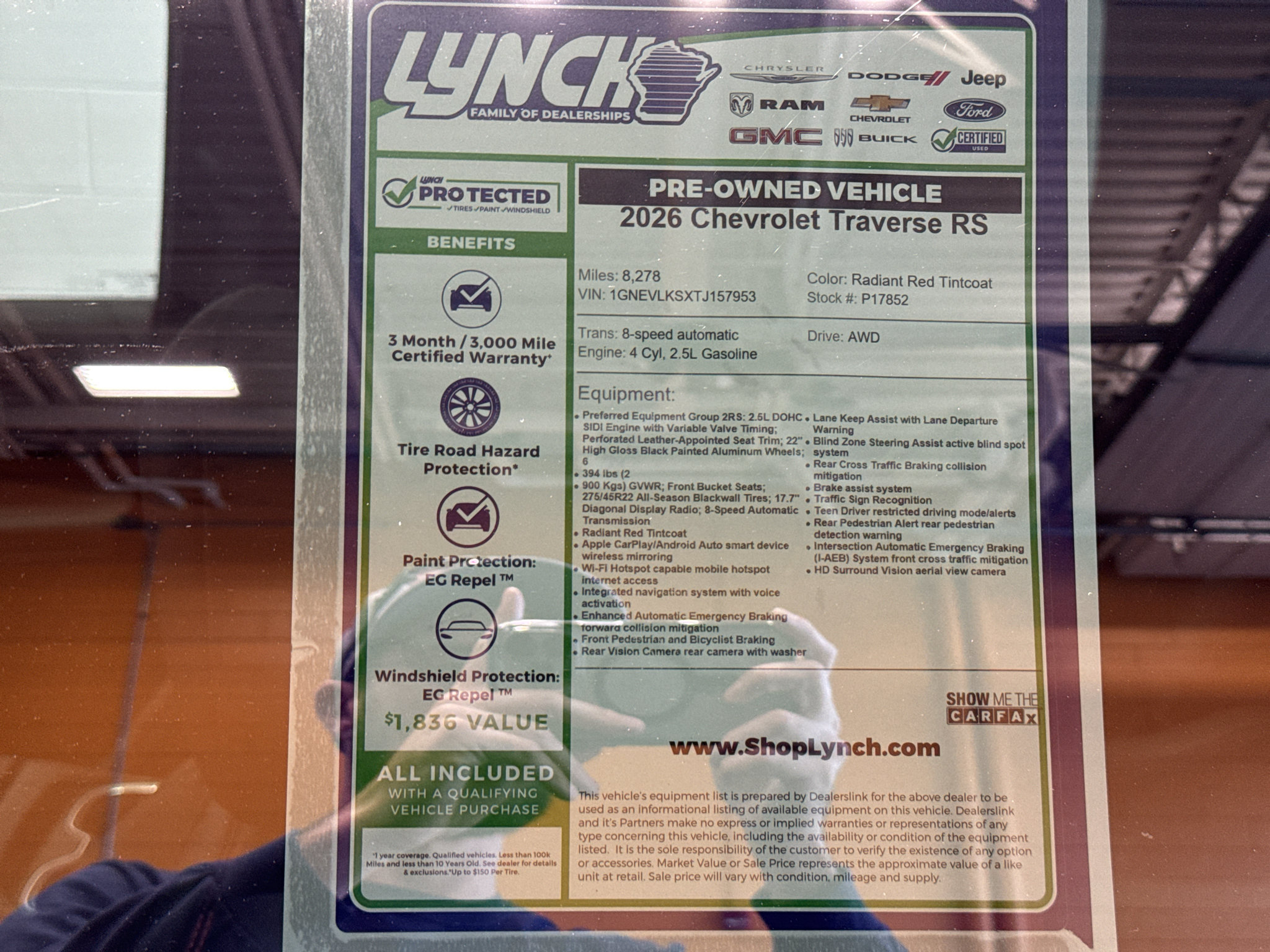Used 2026 Chevrolet Traverse RS AWD/4WD image 44