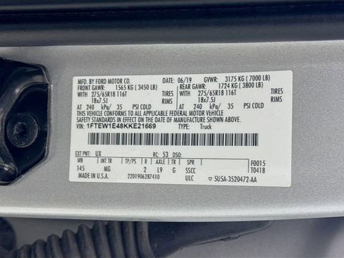 Used 2019 Ford F150 XLT w/ Equipment Group 302A Luxury image 29