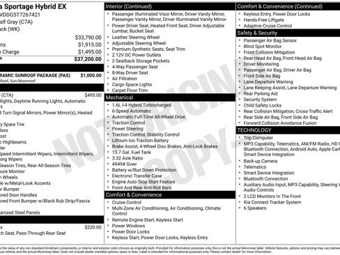Used 2026 Kia Sportage EX w/ EX Panoramic Sunroof Package AWD/4WD image 48