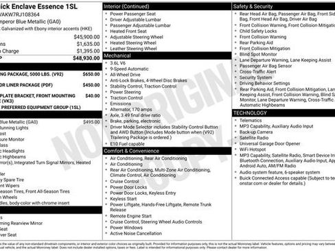 Used 2024 Buick Enclave Essence w/ Trailering Package, 5000 lbs. AWD/4WD image 31
