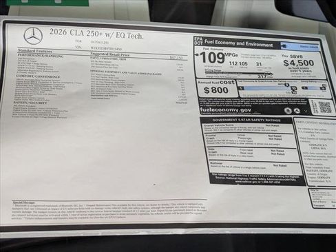 New 2026 Mercedes-Benz CLA 250+ image 18