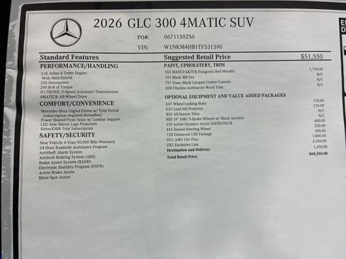 New 2026 Mercedes-Benz GLC 300 4MATIC image 22
