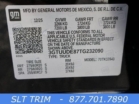 New 2026 GMC Sierra 1500 SLT w/ SLT Premium Plus Package AWD/4WD image 29