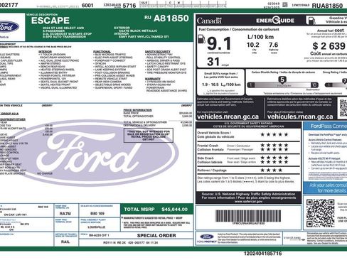 Used 2024 Ford Escape ST-Line Select w/ Tech Pack #2 AWD/4WD image 6