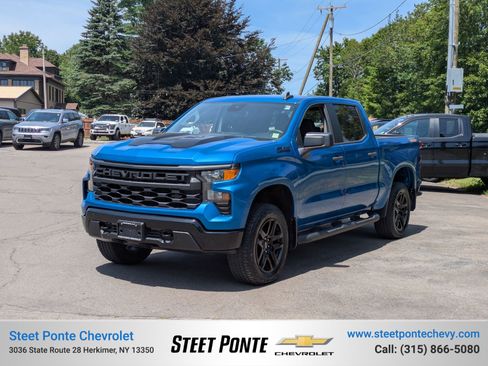 Certified 2024 Chevrolet Silverado 1500 Custom Trail Boss w/ Turbomax Blackout Package AWD/4WD image 1