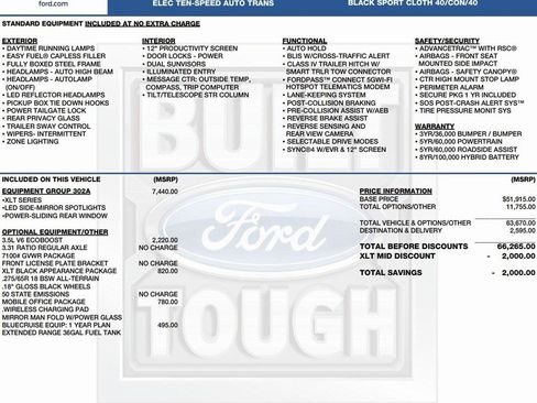 New 2025 Ford F150 XLT w/ Equipment Group 302A MID image 2