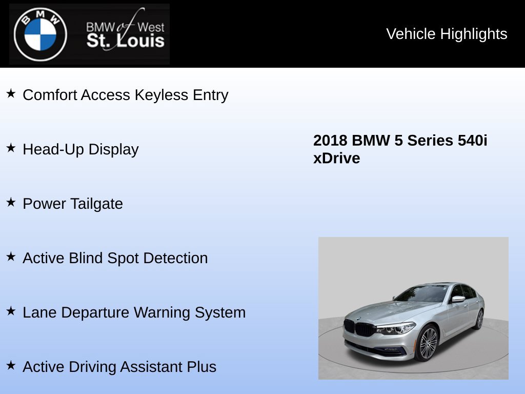Used 2018 BMW 540i xDrive AWD/4WD image 16