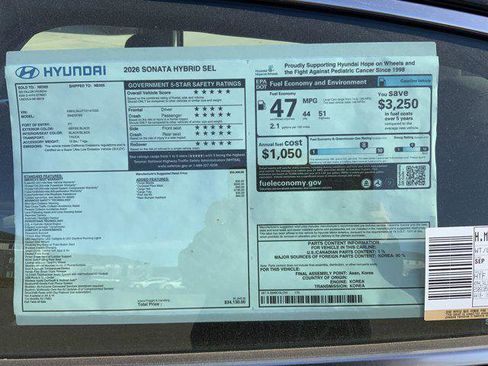 New 2026 Hyundai Sonata SEL image 12
