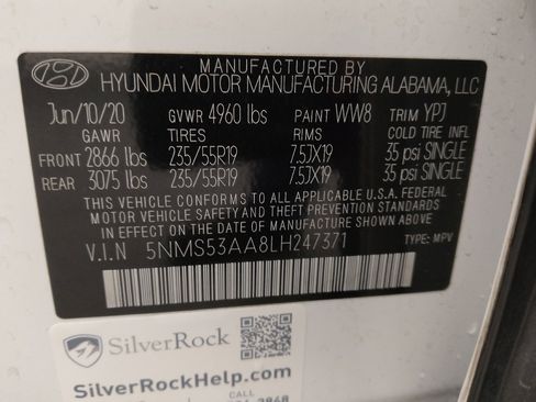 Used 2020 Hyundai Santa Fe Limited w/ Cargo Package FWD image 33