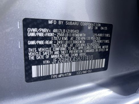 Certified 2025 Subaru Crosstrek 2.0i Premium w/ Crosstrek Mirror Package image 12